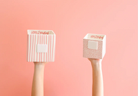 Pink Small Dot Small Mini Nesting Cube