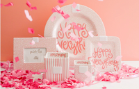 Pink Skinny Stripe Medium Mini Nesting Cube