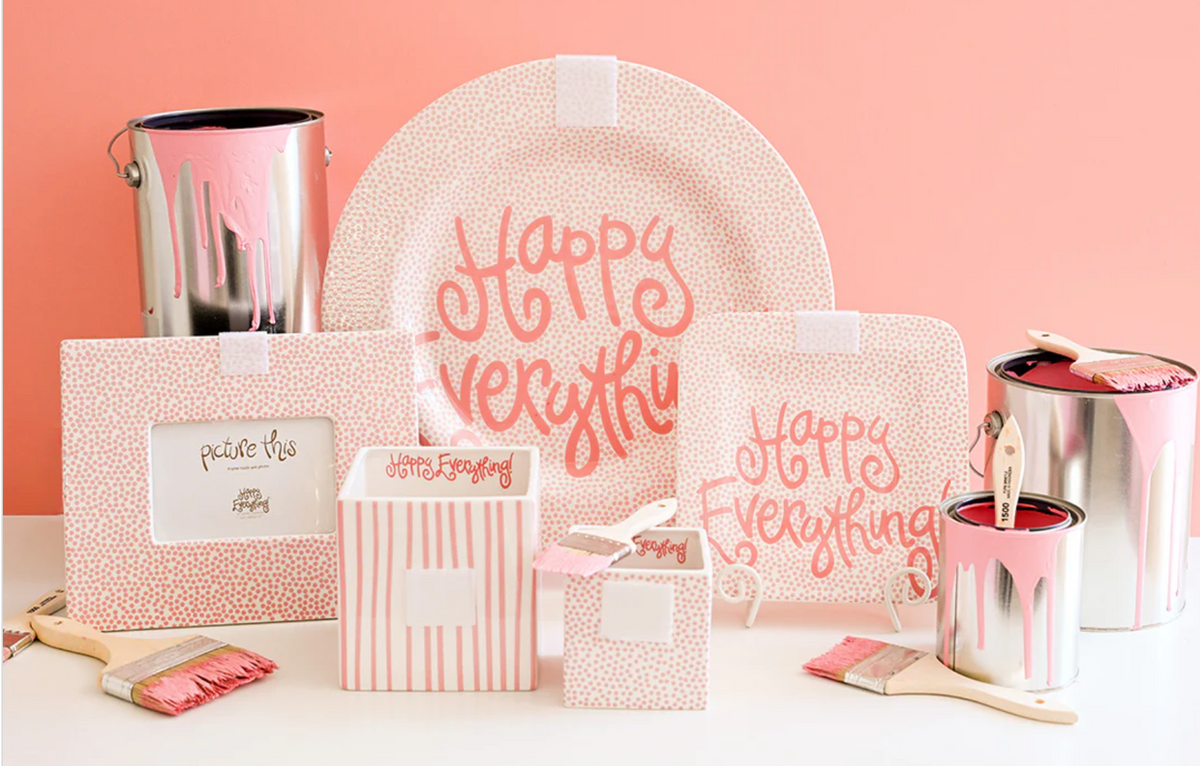 Pink Skinny Stripe Medium Mini Nesting Cube