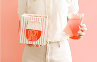 Pink Skinny Stripe Medium Mini Nesting Cube