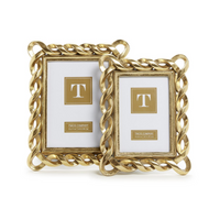 Gold Ribbon Photo Frame