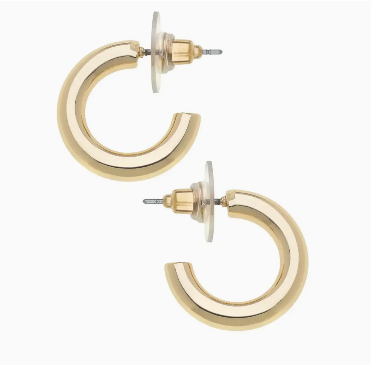 Celia Hoop Earrings in Shiny Gold
