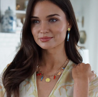 Mediterranean Icons Charm Necklace in Multi