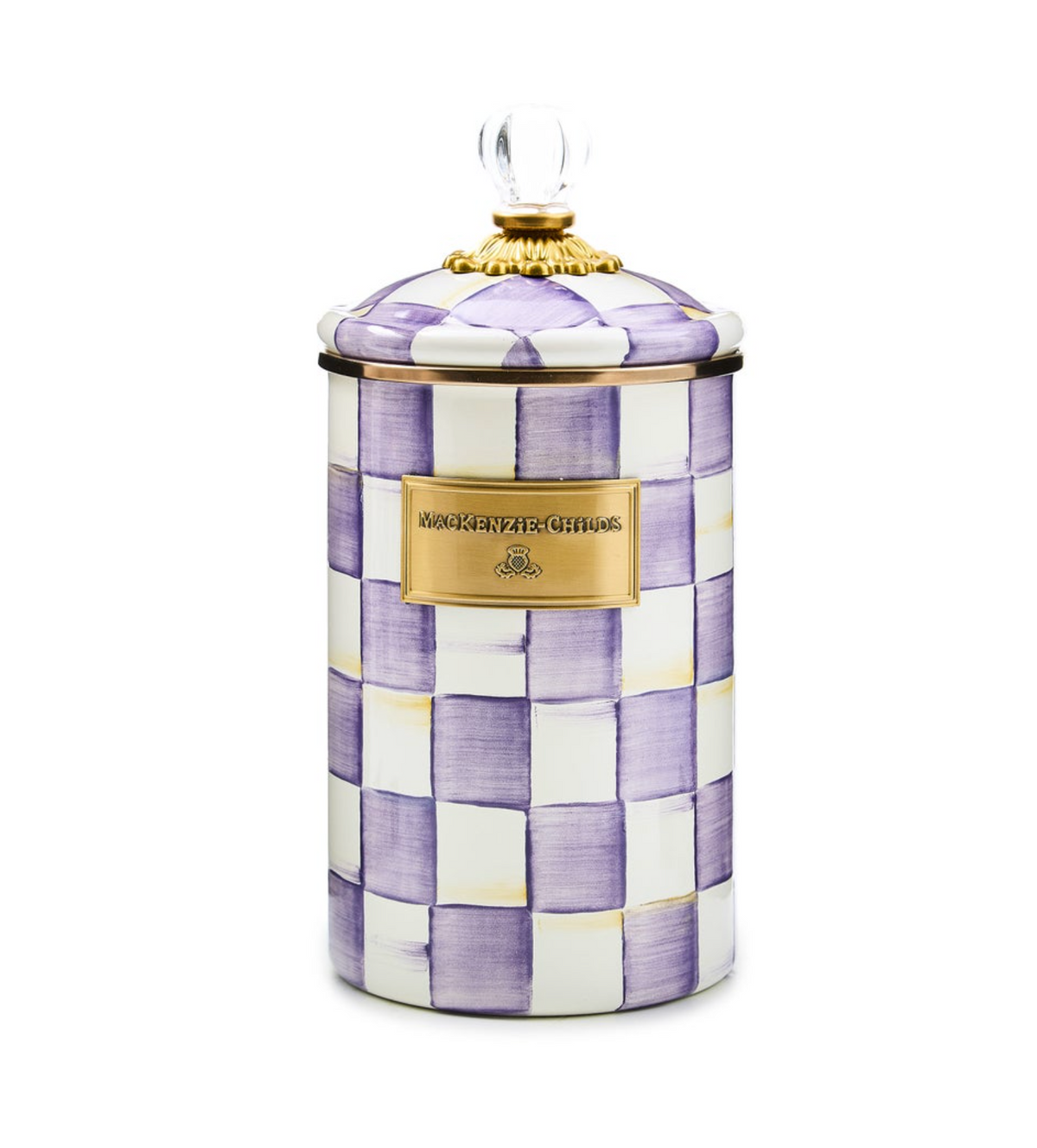 Violet Check Large Canister