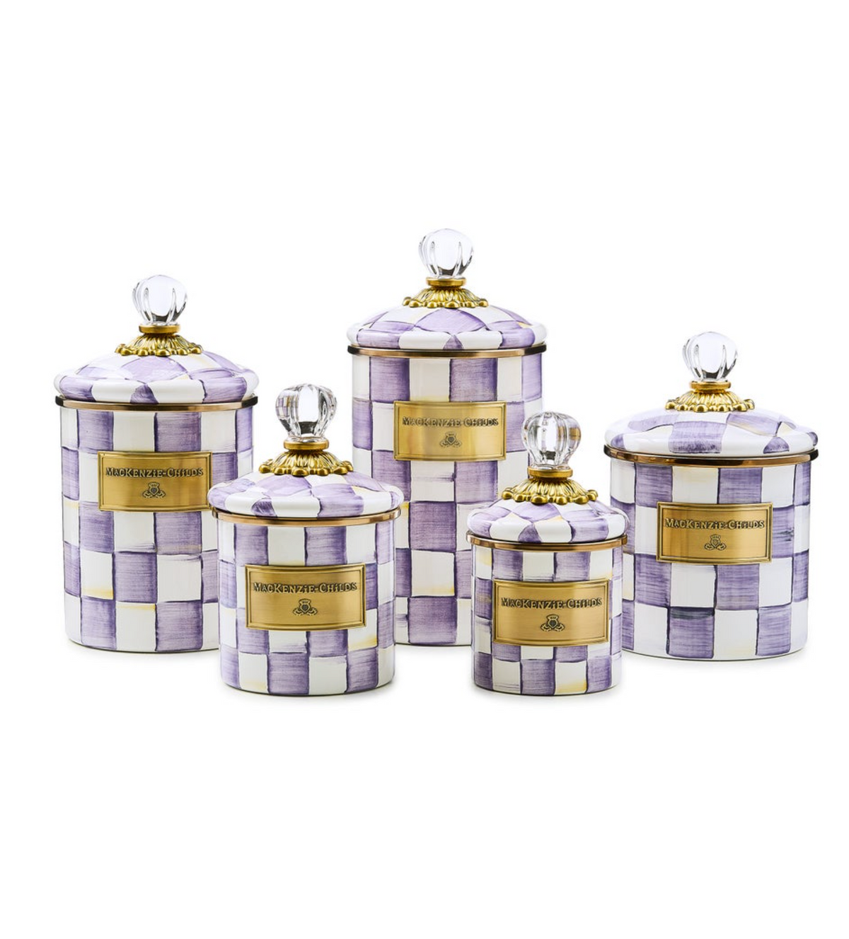 Violet Check Large Canister