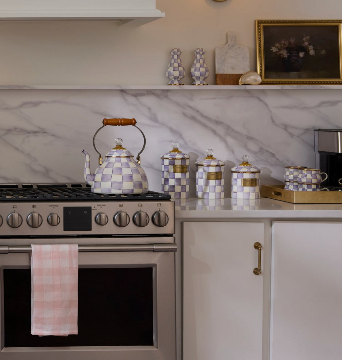 Violet Check Large Canister