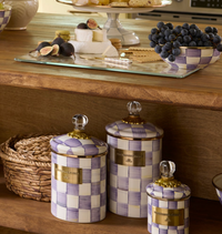 Violet Check Large Canister