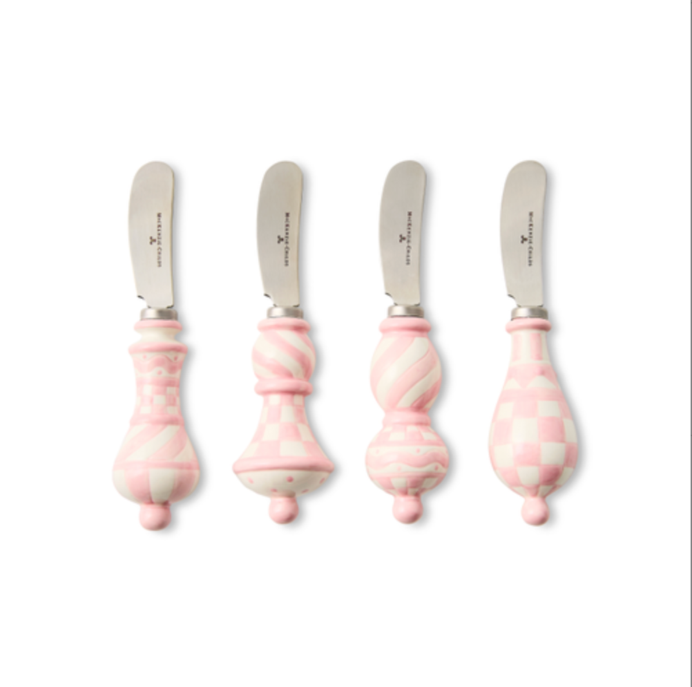 Rosy Check Party Spreaders/Set of 4