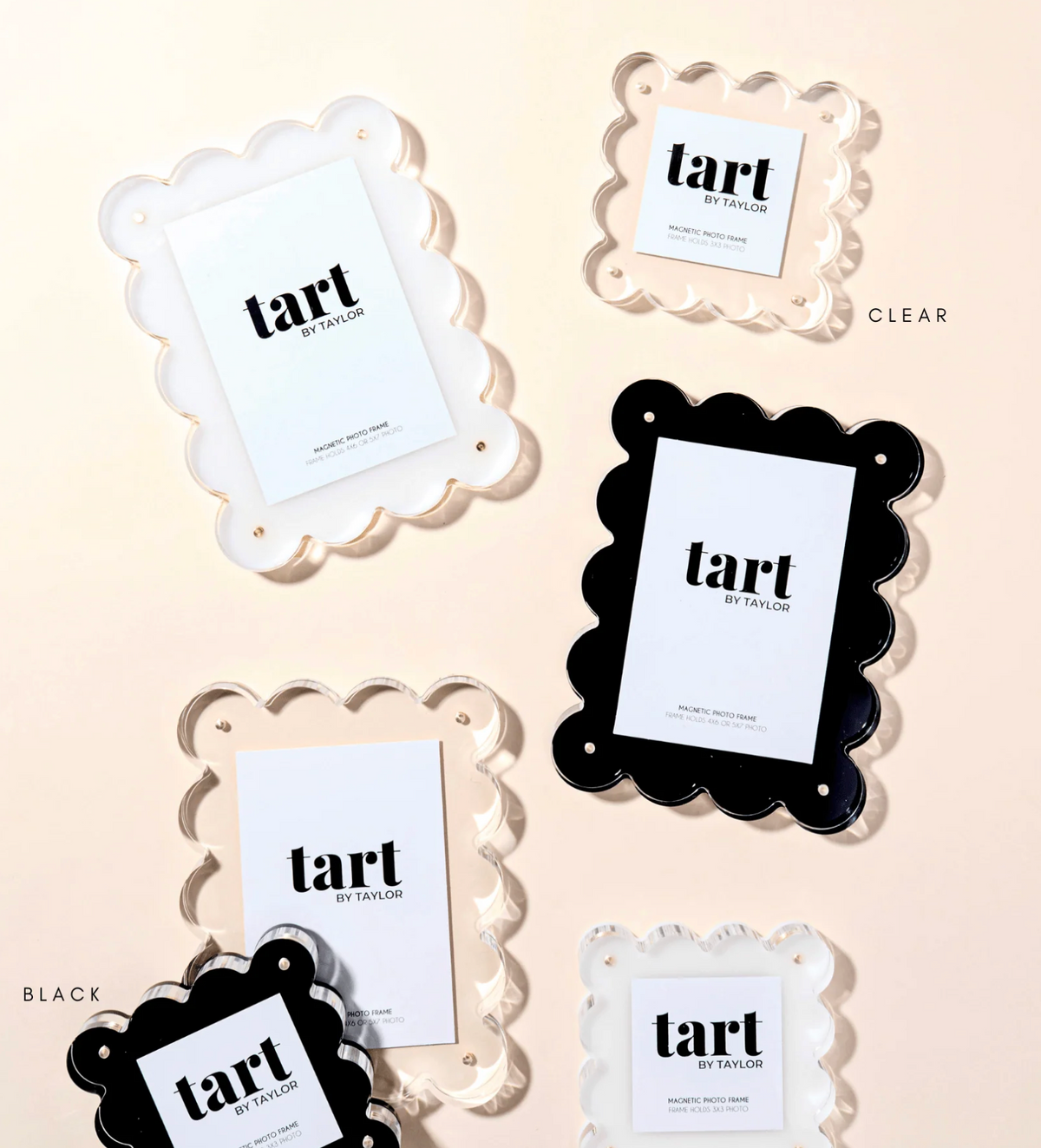 White Mini Acrylic Picture Frame
