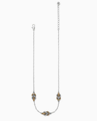 Interlok Harmony Two Tone Trio Necklace
