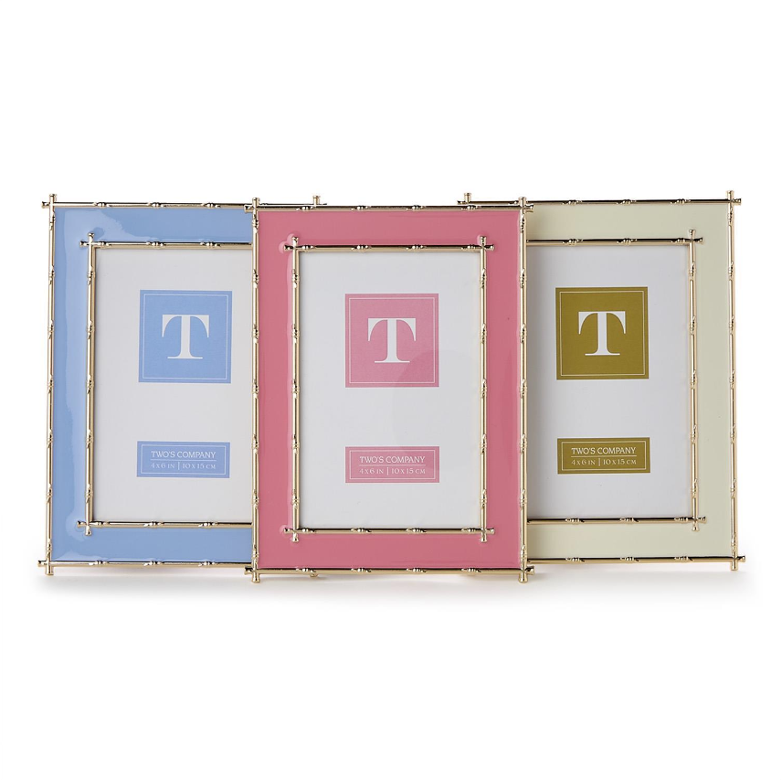 Gold Bamboo Edge 4" x 6" Metal Frame