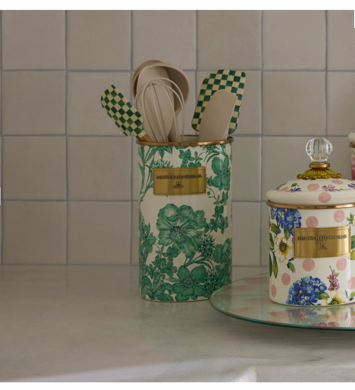 Emerald English Garden Utensil Holder