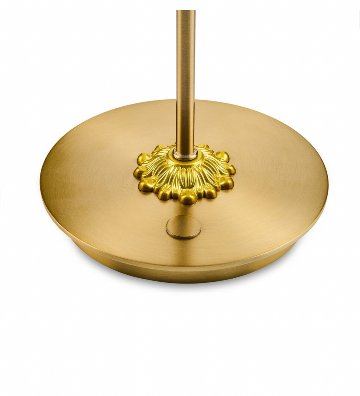 Violet Check LED Rechargeable Disk Table Lamp