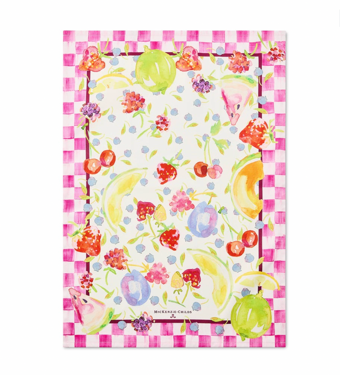 Watercolor Fruit Printed Dish Towel