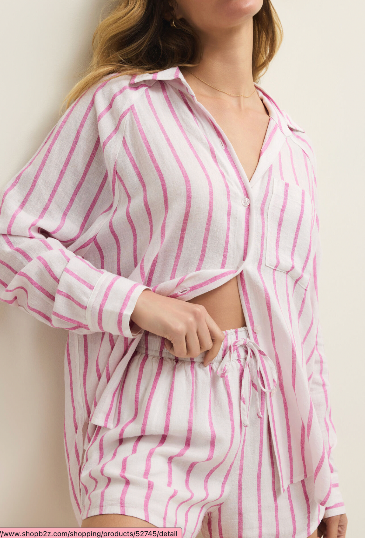 Perfect Linen Striped Top