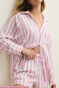 Perfect Linen Striped Top