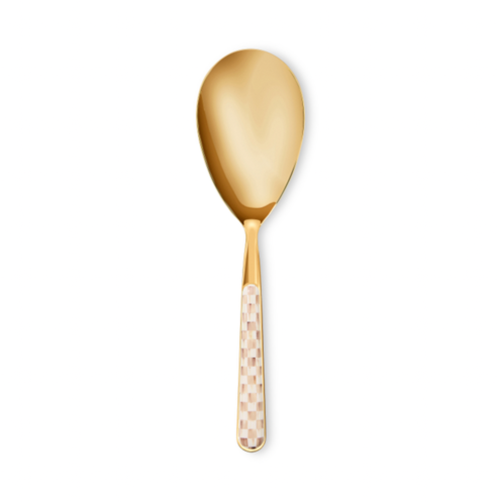 Mocha Check Bistro Serving Spoon