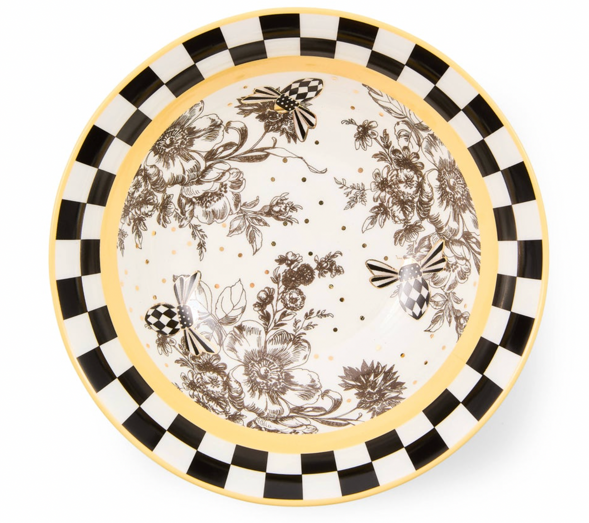Bee Toile Bowl