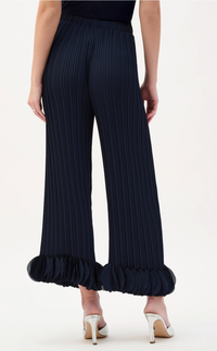 Georgette Wide Leg Pleated Pants