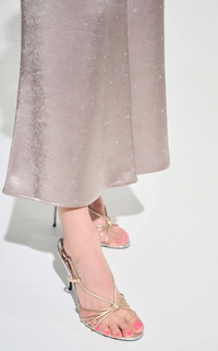 Satin Rhinestone Culotte Pants