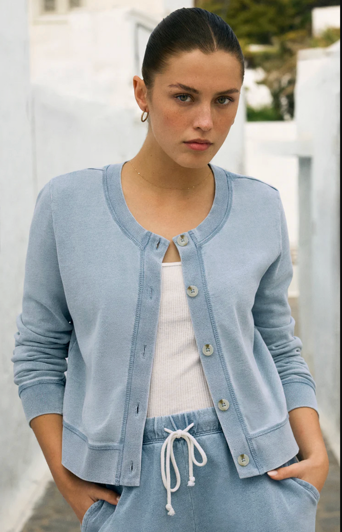 Daily Knit Denim Cardigan