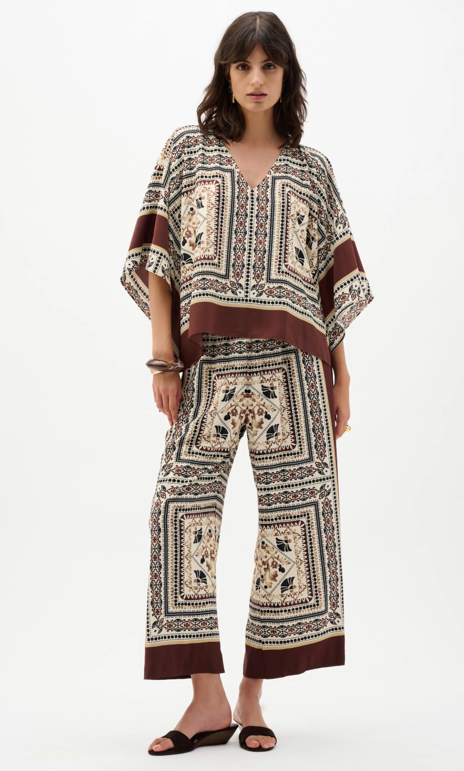 Georgette Printed Poncho Top