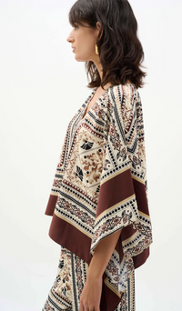Georgette Printed Poncho Top