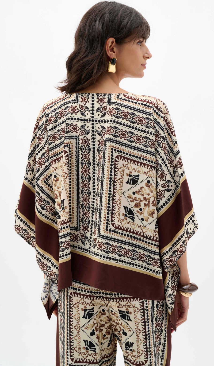 Georgette Printed Poncho Top