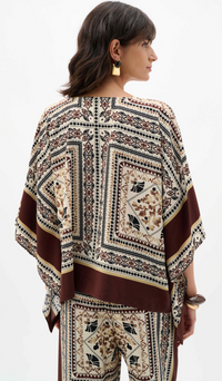 Georgette Printed Poncho Top