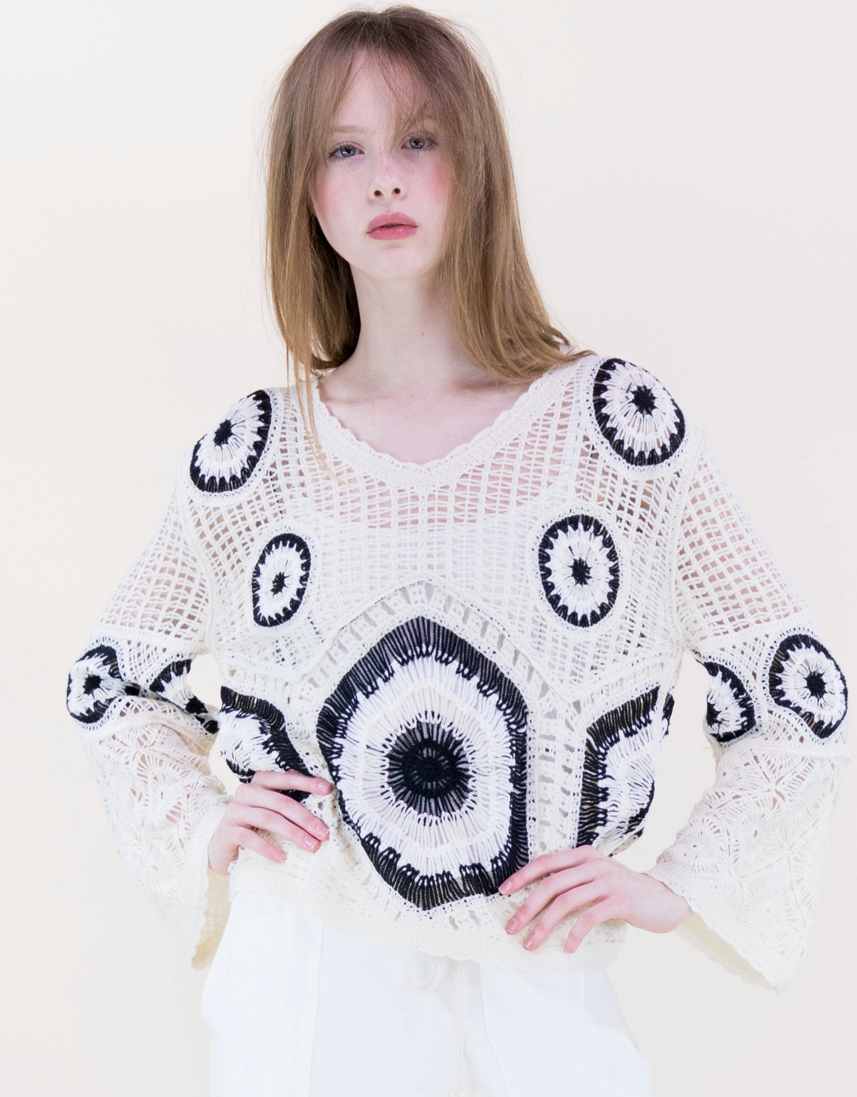 Solstice Glow Open Stitch Summer Sweater