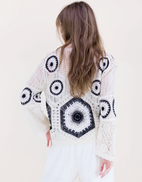 Solstice Glow Open Stitch Summer Sweater