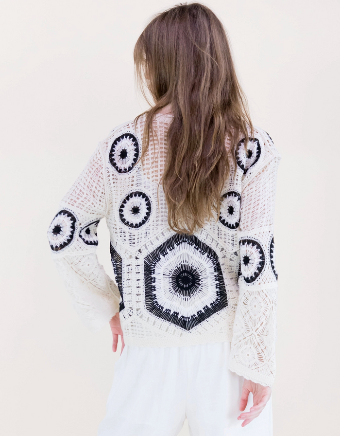 Solstice Glow Open Stitch Summer Sweater