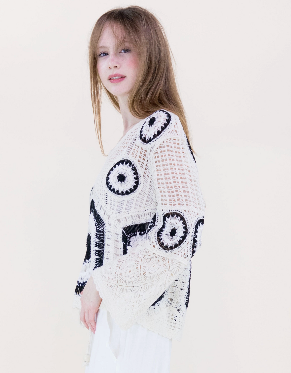 Solstice Glow Open Stitch Summer Sweater