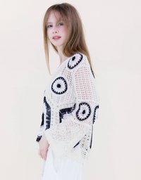 Solstice Glow Open Stitch Summer Sweater