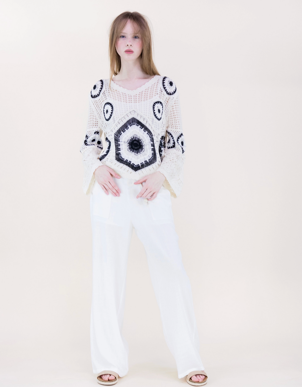 Solstice Glow Open Stitch Summer Sweater