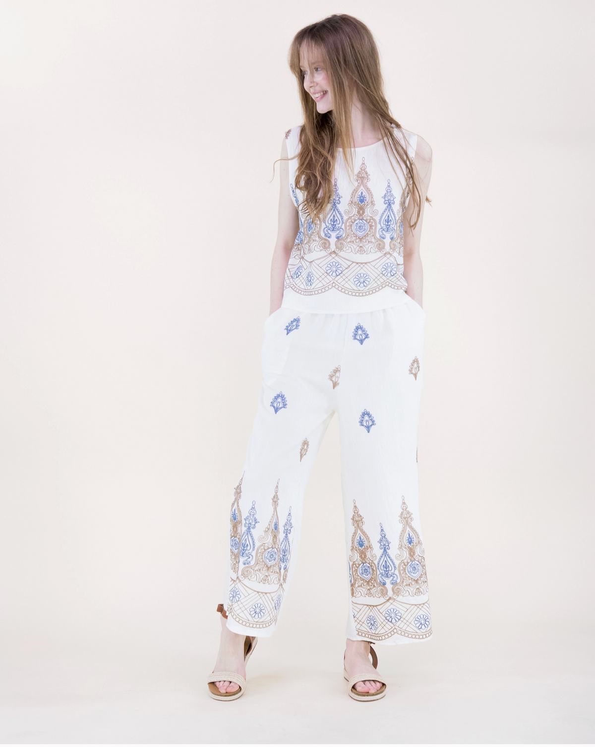 Royal Artisan Two Tone Embroidery Trousers