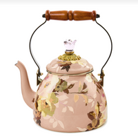 Wild Rose Mauve 2 Quart Tea Kettle