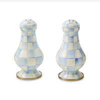 Sky Check Large Salt & Pepper Shakers