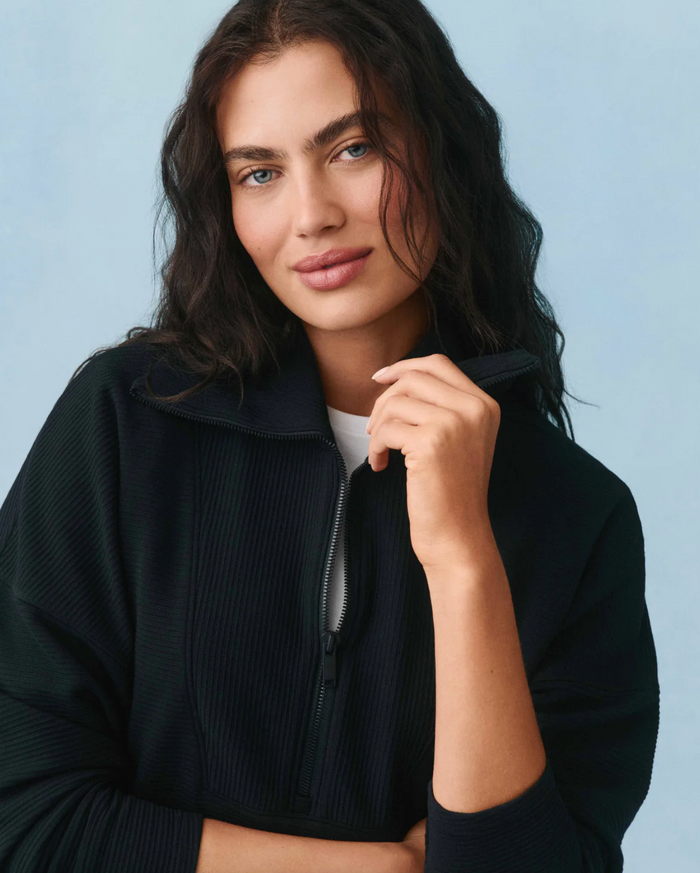 Spanx Airessentials French Rib Half Zip