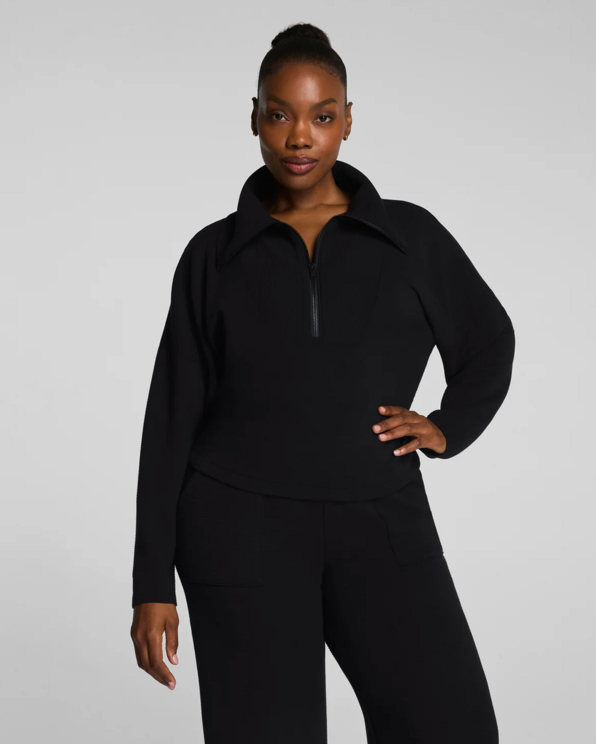 Spanx Airessentials French Rib Half Zip
