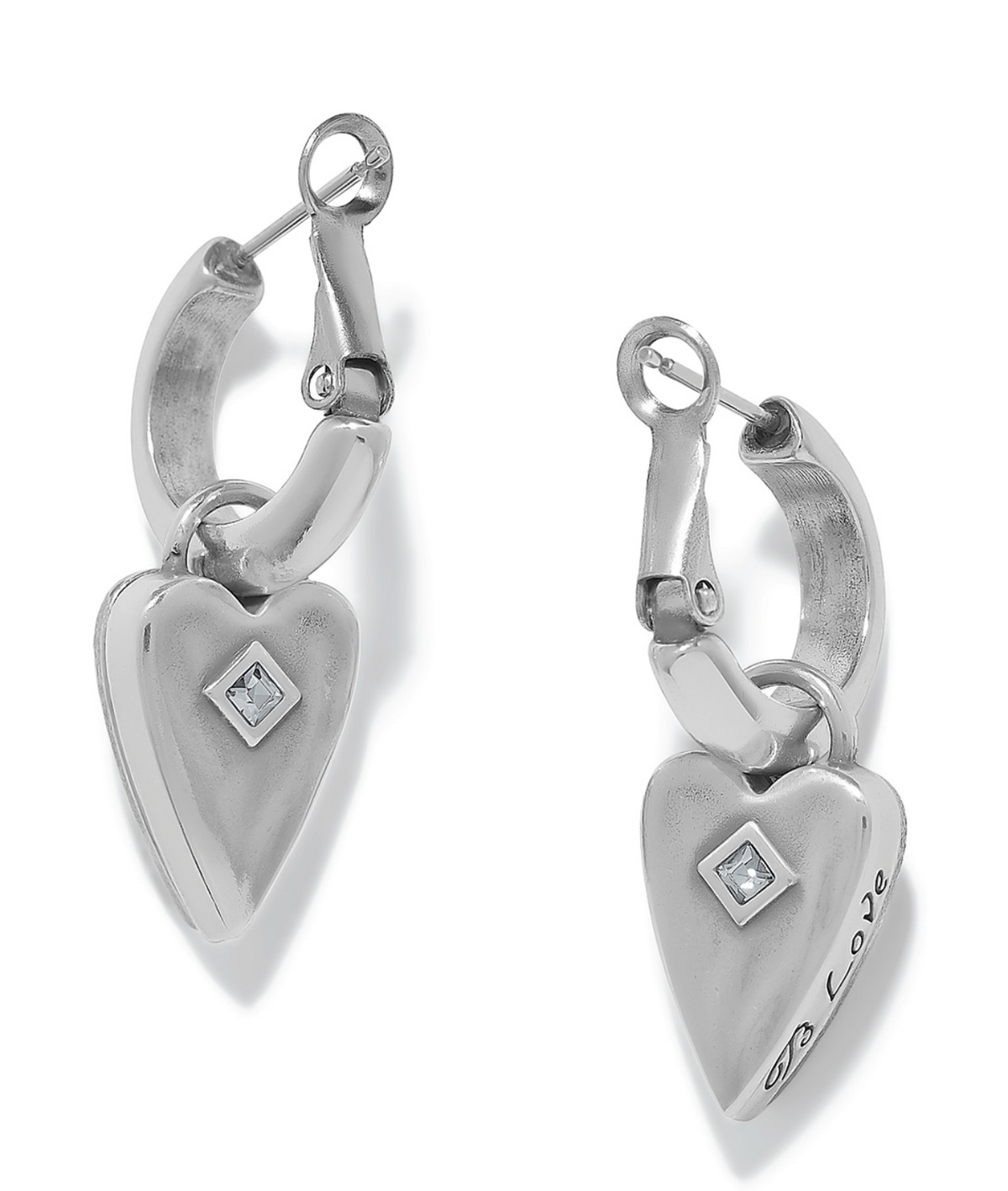 Love Messages B Love Reversible Hoop Earrings