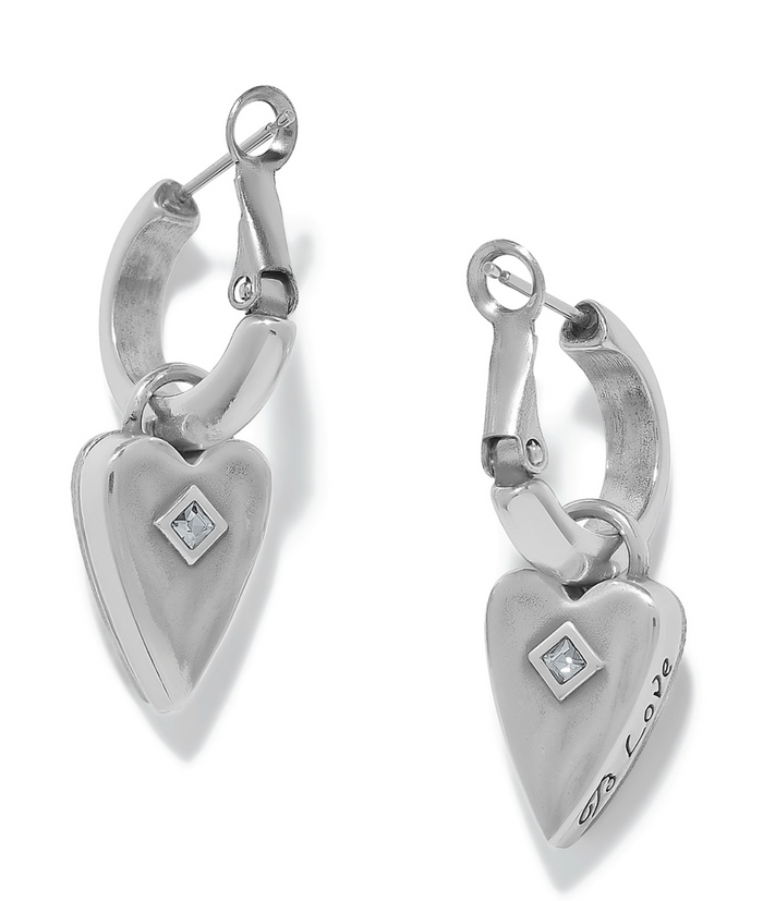 Love Messages B Love Reversible Hoop Earrings