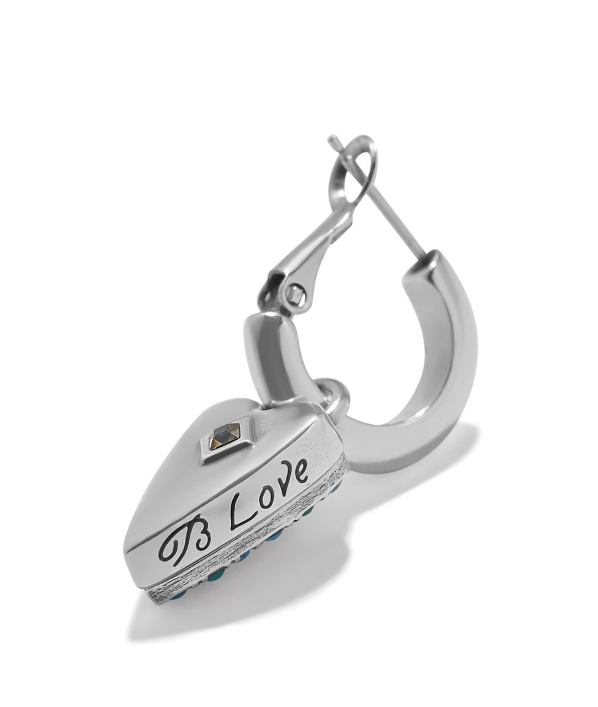 Love Messages B Love Reversible Hoop Earrings