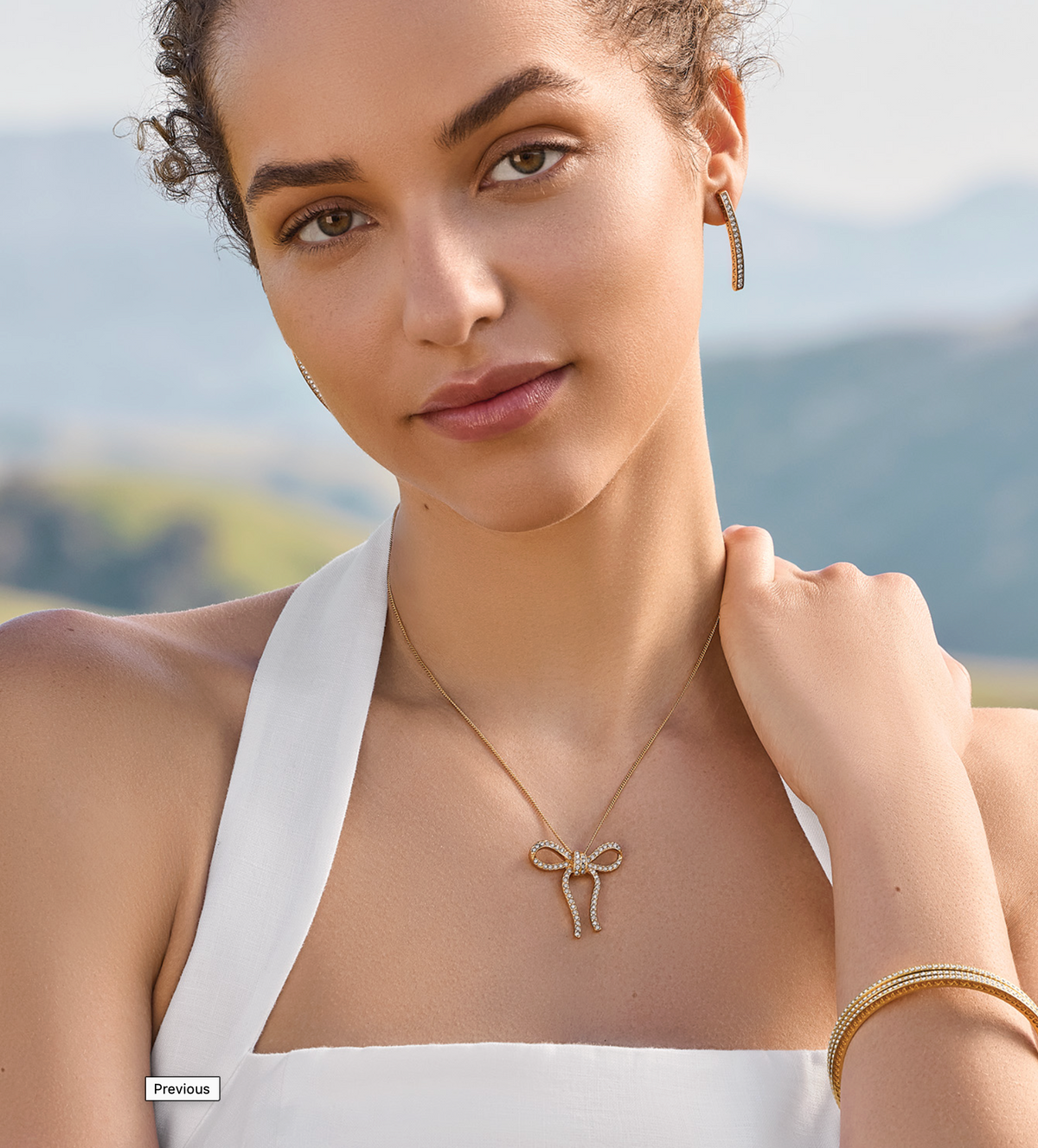 Illumina Bow Necklace