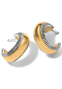 Interlok Noir Small Hoop Earrings