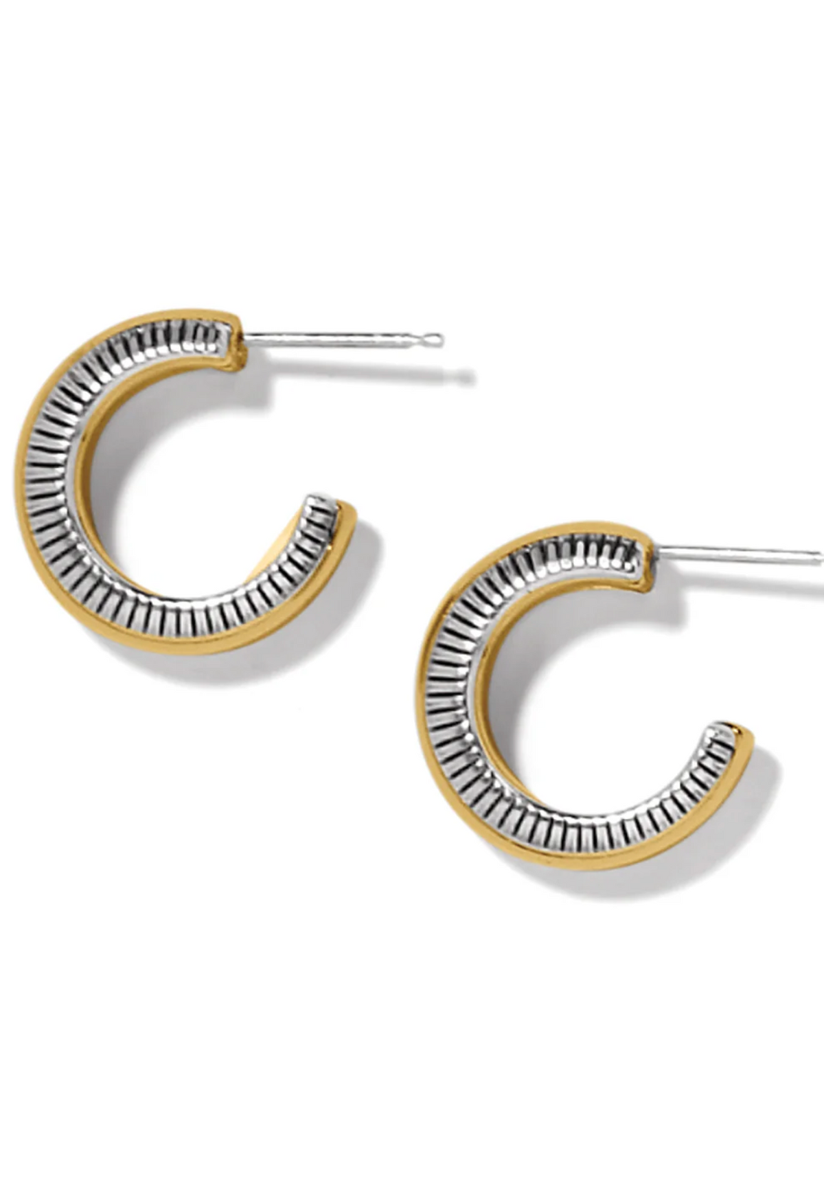 Interlok Noir Small Hoop Earrings