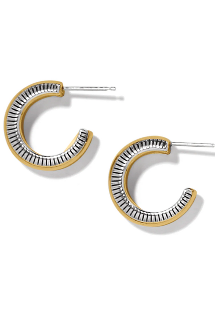 Interlok Noir Small Hoop Earrings