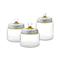Sky Check Medium Glass Kitchen Canister