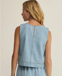 Sun Seeker Denim Cropped Tank