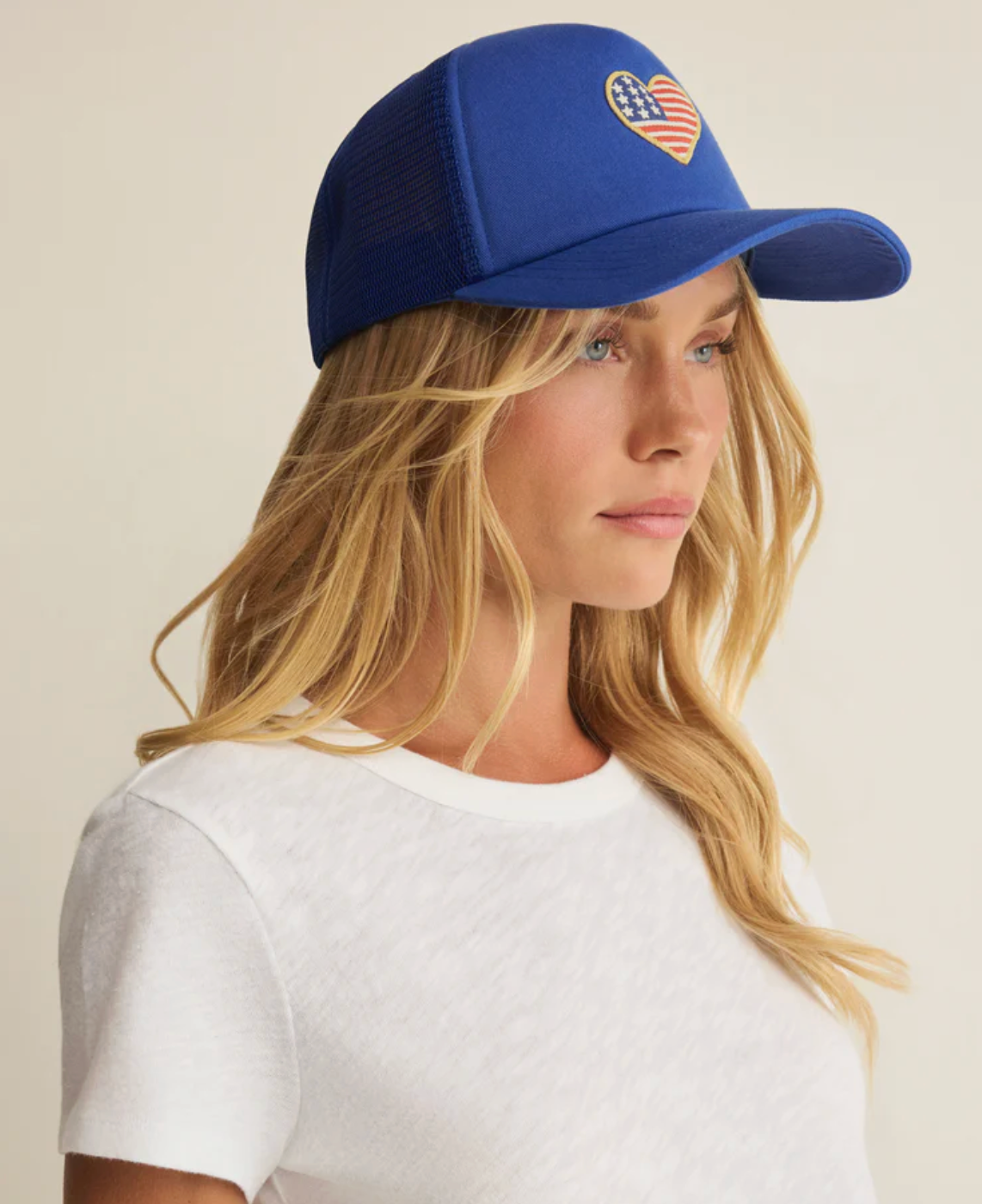 Heart Flag trucker Hat